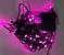 Pisca de Natal 100 Leds Rosa 8 Funções 10 Metros fio verde 220V. - Imagem 2