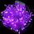 Pisca de Natal 100 Leds Violeta 8 Funções 10 Metros fio transparente 220V. - Imagem 1