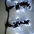 Pisca de Natal 100 Leds branco frio 8 Funções fio verde conector macho e fêmea 10 Metros 127V. - Imagem 3