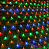 Rede de Natal sequencial com 144 LEDS Colorido fio branco 8 funções 1,5m x 1,3m bivolt. - Imagem 4