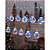 Cortina De Natal 190 LEDS Colorido fio de fada 10 bolas 8 funções 2,5m bivolt. - Imagem 3
