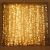 Cortina De Natal 300 LEDS Branco Quente Fixo tomada macho e fêmea 220V 3mx2m. - Imagem 1