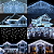 Cascata com 120 LEDs Branco frio 8 funções 3mx0,64m tomada macho e fêmea bivolt IP44 uso externo. - Imagem 3