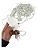 Cascata com 400 LEDs Branco frio 8 funções tomada macho e fêmea 10 metros 220V. - Imagem 4