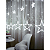 Cascata com 138 LEDs Branco Frio com estrela na ponta 8 funções tomada macho e fêmea 2,5 metros 127V. - Imagem 2