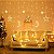 Cascata com 150 LEDs Branco Quente fio de Fada estrela e lua na ponta 8 funções 2,5 metros bivolt. - Imagem 4