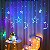 Cascata com 150 LEDs Colorido fio de Fada estrela e lua na ponta 8 funções 2,5 metros bivolt. - Imagem 2