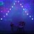 Cortina com 224 LEDs Colorido fio de Fada com estrela na ponta 3m x 1,2m bivolt. - Imagem 2