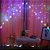 Cortina com 224 LEDs Colorido fio de Fada com estrela na ponta 3m x 1,2m bivolt. - Imagem 1