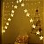 Cortina com 224 LEDs Branco quente fio de Fada com estrela na ponta 3m x 1,2m bivolt. - Imagem 3