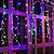 Cascata com 147 LEDs Colorido 8 funções fio de Fada PVC 3 metros bivolt tomada macho e fêmea. - Imagem 1