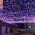 Cascata com 231 LEDs Colorido 8 funções fio de Fada PVC 6 metros bivolt tomada macho e fêmea. - Imagem 1