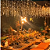 Cascata com 231 LEDs Branco Quente 8 funções fio de Fada PVC 6 metros bivolt tomada macho e fêmea. - Imagem 2