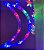 Cascata com 115 LEDs Colorido lua e estrela 2,5 metros bivolt. - Imagem 4