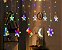 Cascata com 95 LEDs com figuras natalinas sortidas 18 branco quente e 18 colorida 220V. - Imagem 1