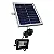 Refletor LED solar com controle 10w 25 leds auto recarregável 3000K IP67. - Imagem 3