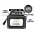 Refletor LED solar com controle 10w 25 leds auto recarregável 3000K IP67. - Imagem 2