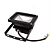 Refletor Holofote LED COB preto 10W 3000K IP66 bivolt. - Imagem 2