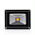Refletor Holofote LED COB preto 10W 6500K IP66 bivolt. - Imagem 3