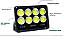 Refletor holofote LED Ultra COB preto 400w 6500K branco frio IP66. - Imagem 2
