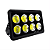 Refletor holofote LED Ultra COB preto 400w 6500K branco frio IP66. - Imagem 1
