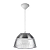 Luminária prismática pendente 12 polegadas cabo PP branco E-27. - Imagem 1