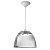 Luminária prismática pendente 16 polegadas cabo PP branco E-27. - Imagem 1