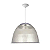 Luminária prismática pendente 22 polegadas cabo PP branco E-27. - Imagem 1