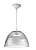 Luminária prismática pendente 22 polegadas cabo PP branco E-27. - Imagem 1