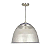 Luminária prismática pendente 22 polegadas cabo PP Incolor E-27. - Imagem 1