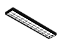 Luminária de sobrepor preta alto rendimento com aletas parabólicas duplas para 2 lâmpadas 18/20W 120cm. - Imagem 1