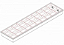 Luminária de embutir alto rendimento com aletas parabólicas duplas para 2 lâmpadas 18/20W 120cm. - Imagem 2