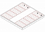 Luminária de embutir alto rendimento com aletas parabólicas duplas para 4 lâmpadas 9/10W 60cm. - Imagem 2