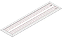 Luminária de embutir alto rendimento com aletas parabólicas duplas para 2 lâmpadas T5 28/54W 120cm. - Imagem 2