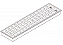Luminária de embutir alto rendimento com aletas parabólicas duplas para 2 lâmpadas 9/10W 60cm. - Imagem 2