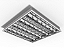 Luminária de embutir alto rendimento com aletas parabólicas duplas para 4 lâmpadas 9/10W 60cm. - Imagem 1