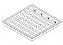 Luminária de embutir alto rendimento com aletas planas brancas para 4 lâmpadas T5 28/54W 120cm. - Imagem 2