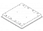 Luminária de embutir alto rendimento com aletas planas brancas para 4 lâmpadas T5 28/54W 120cm. - Imagem 3