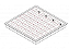 Luminária de embutir alto rendimento com aletas parabólicas duplas para 4 lâmpadas T5 28/54W 120cm. - Imagem 2