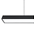 Luminaria pendente linear preto retangular led integrado 120cm 4000k bivolt. - Imagem 4