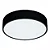 Plafon de Sobrepor Preto Acetinado Ideia Redondo P/ 4 lâmpadas E-27 Ø28x9cm Alumínio. - Imagem 1
