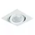 Spot de Embutir Nuru Quadrado Facho Orientável PAR20 10,7x10,7x11cm Alumínio Branco Fosco Microtexturizado. - Imagem 1
