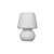 Abajur Micro Lampe Ø15x20cm Polietileno Branco. - Imagem 1