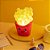 Luminária Batata Frita Kawaii 26x19x13,5cm Polietileno Amarelo e Vermelho. - Imagem 2