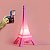 Luminária Torre Eiffel 49x23x23cm Polietileno Rosa. - Imagem 2