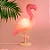 Luminária Flamingo 49x34x13cm Polietileno Laranja. - Imagem 2