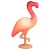 Luminária Flamingo 49x34x13cm Polietileno Laranja. - Imagem 1