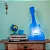 Luminária Guitarra 52x24x10,5cm Polietileno Azul. - Imagem 2