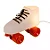 Luminária Patins 25x13,5x25cm Polietileno Branco e Vermelho. - Imagem 1