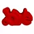 Luminária Love 24x40x20,5cm Polietileno Vermelho. - Imagem 1